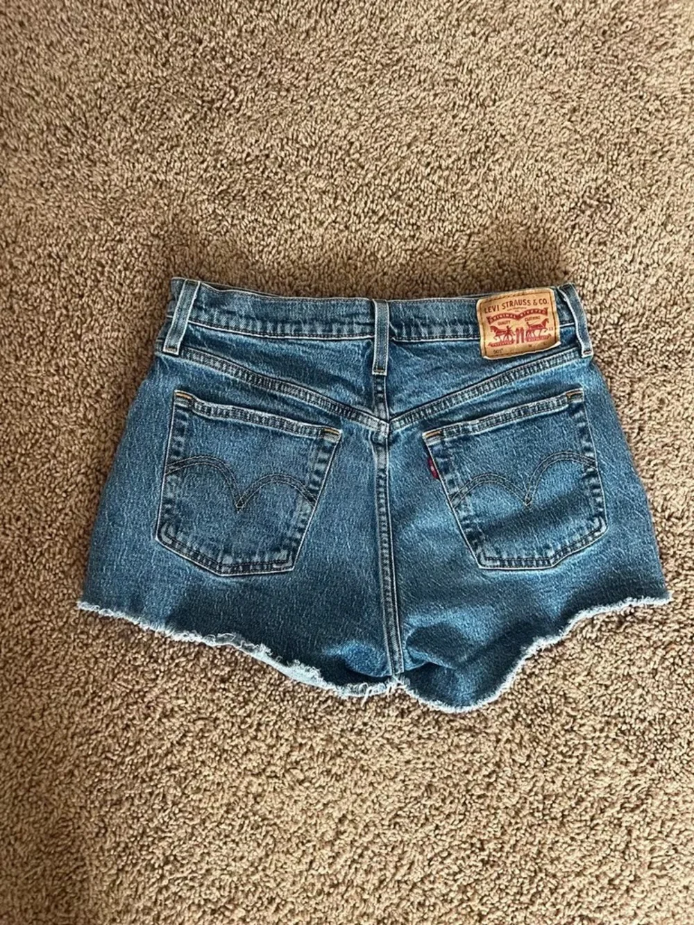 Levi's Blue Denim Cutoff Shorts